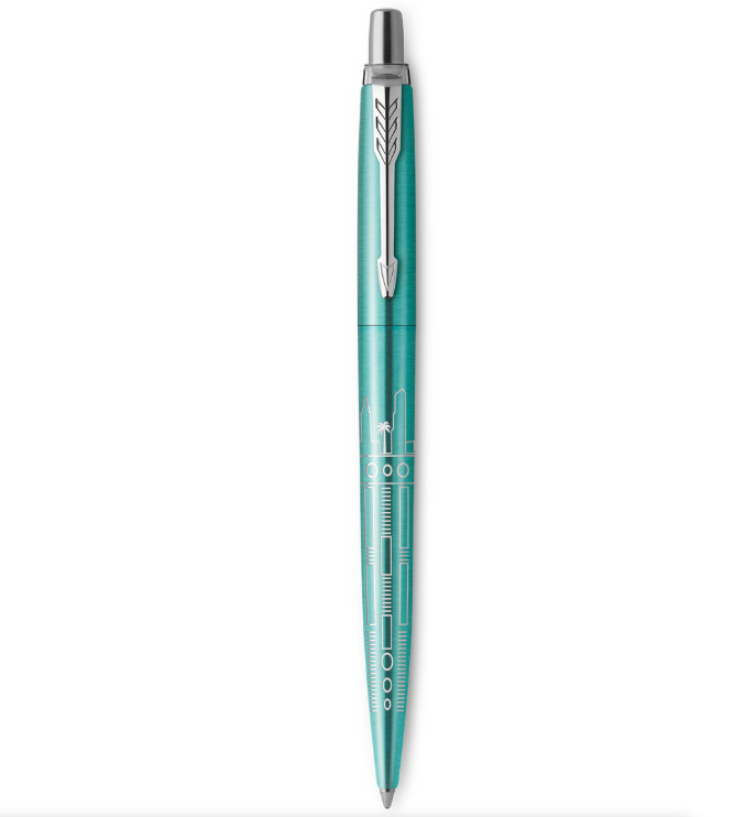PARKER Jotter Special Edition Miami Turquoise Chrome Trim Ballpoint Pen