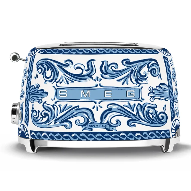 Smeg Blu Mediterraneo Dolce & Gabbana 2-Slice Toaster, 950W