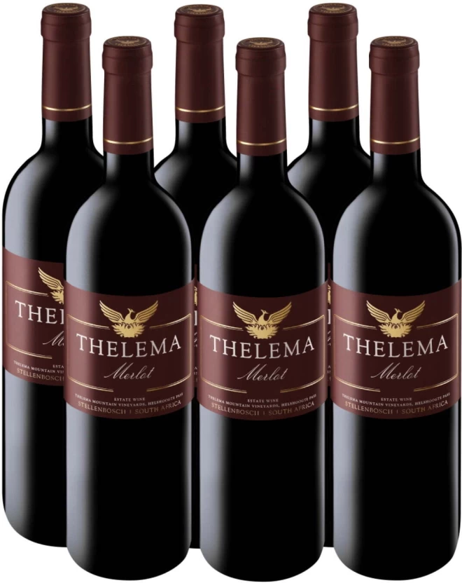 Thelema Merlot Red Wine (Pack of 6 x 750 ml)